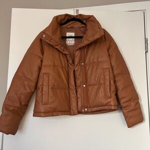 Abercrombie & Fitch Tan Mini Puffer